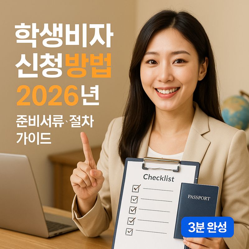 학생비자 신청방법 2026년 | 준비서류·절차 가이드
