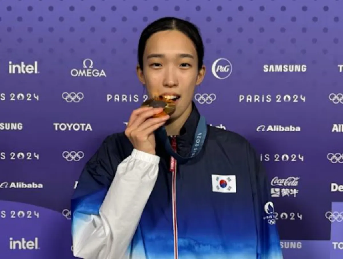 태권도 금메달 김유진 사진