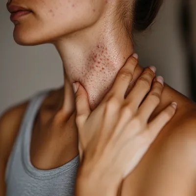 목에 물집 자연 치유1