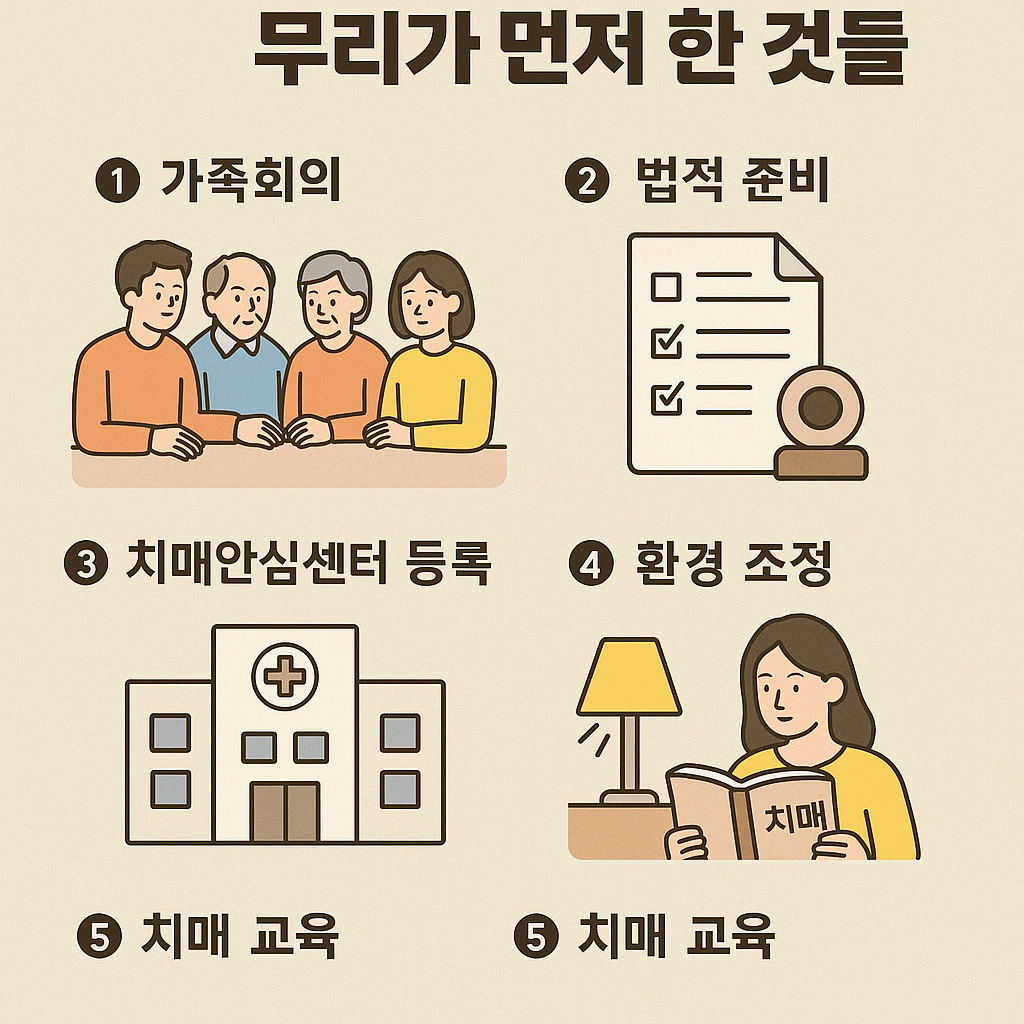 치매 진단 이후 우리 가족이 가장 먼저 했던 일 5가지