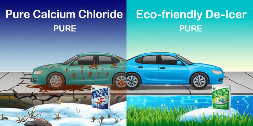 염화칼슘 순수 친환경 제설제 성분 비..