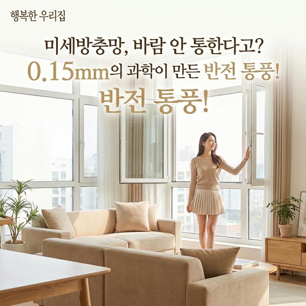 미세방충망 단점 통풍 해결! 34평 아파트 초파리 차단 시공 견적 비교와 효과