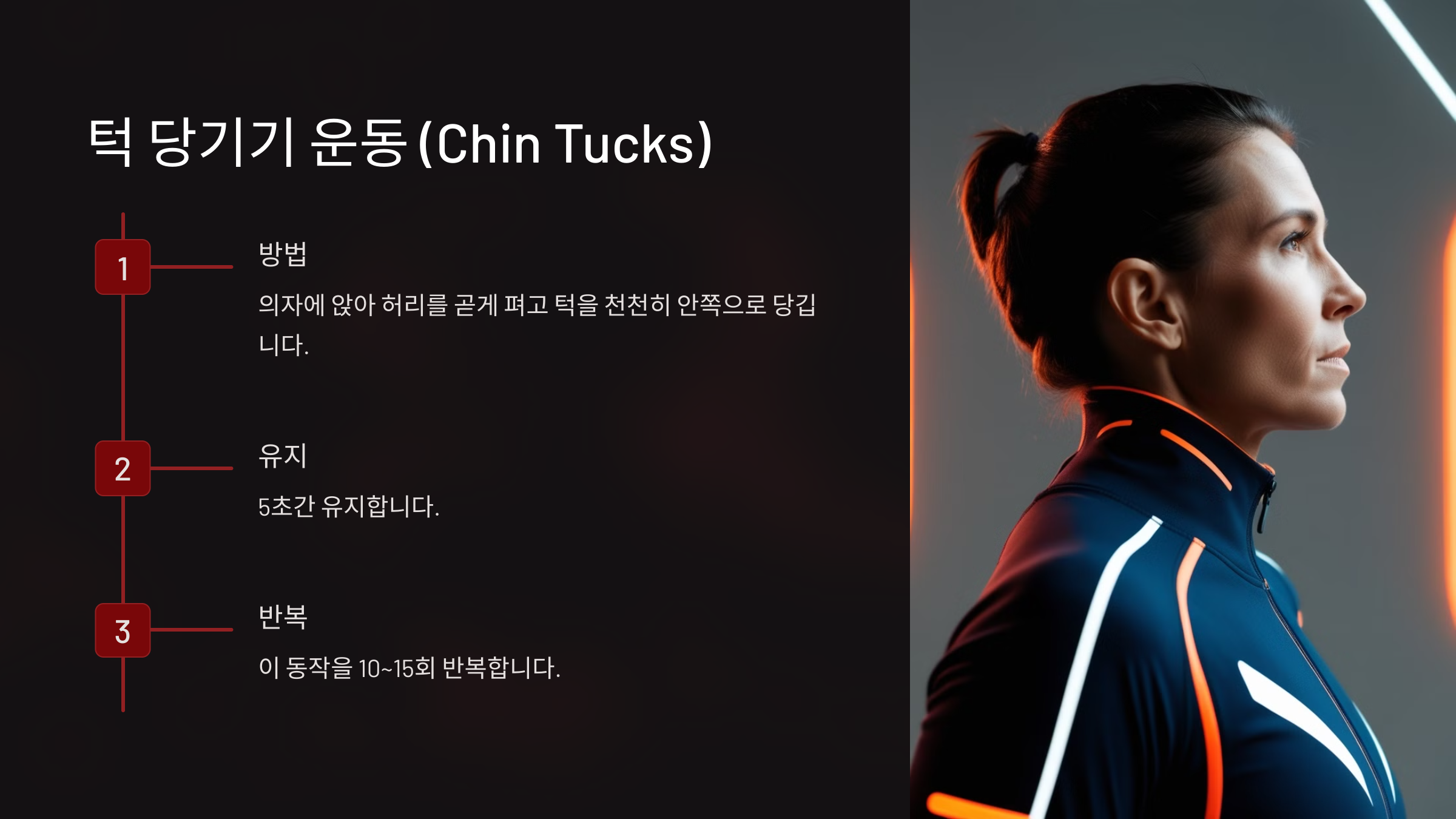 턱 당기기 운동 (Chin Tucks)