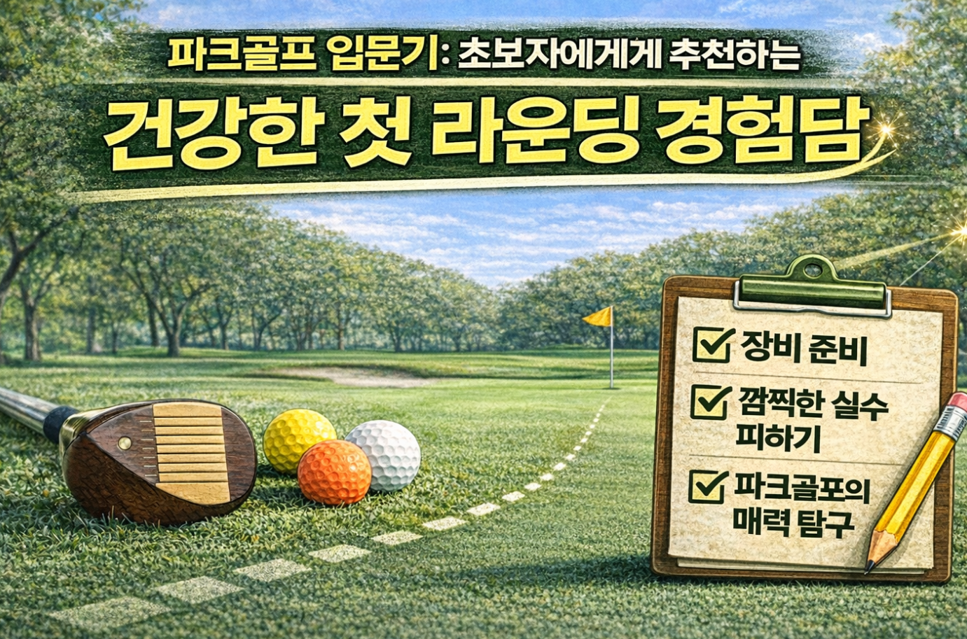 파크골프 입문기 초보자에게 추천하는 첫 라운딩 경험담, 후기