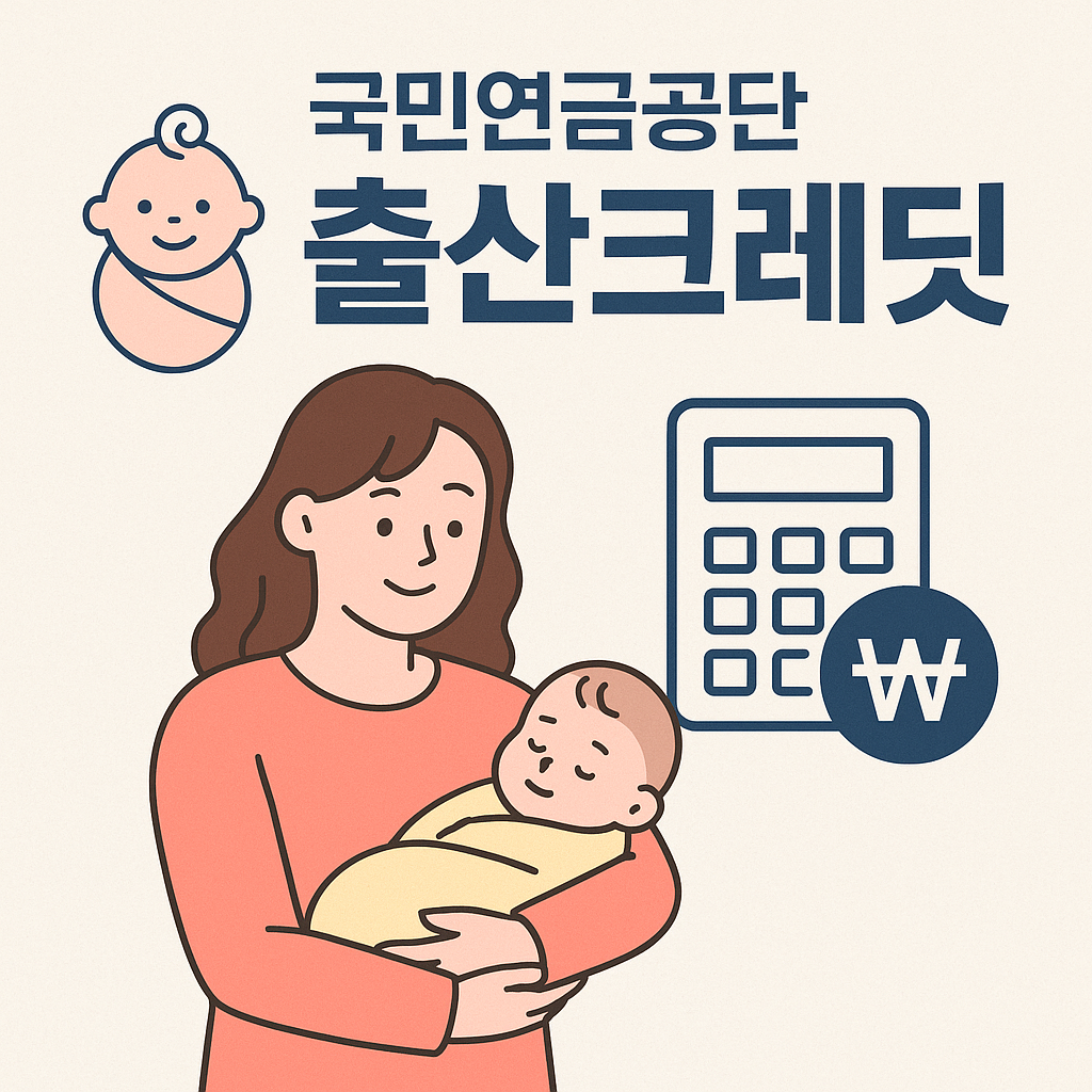국민연금공단 출산크레딧 이미지