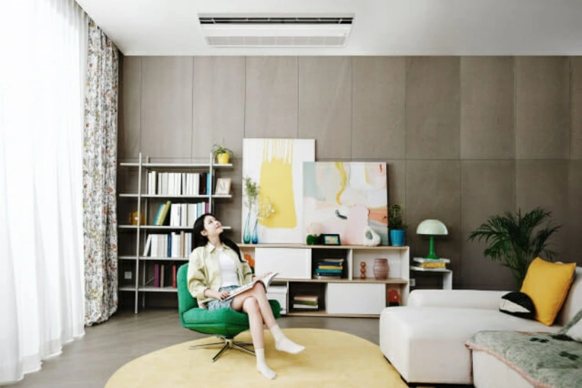 'LG 휘센 AI 시스템에어컨' 설치 예 이미지