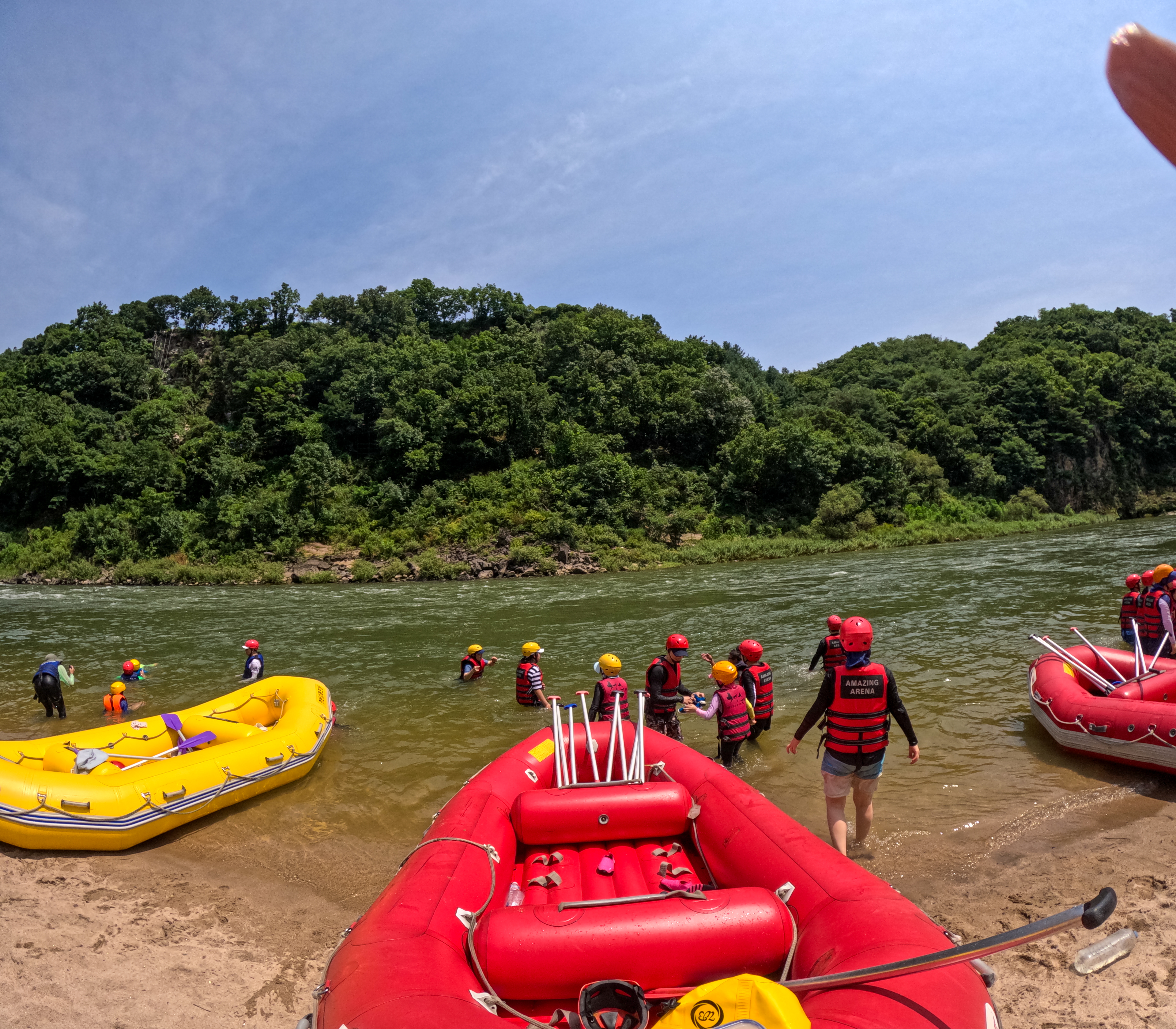 여름 가족 여행 - 한탄강 래프팅