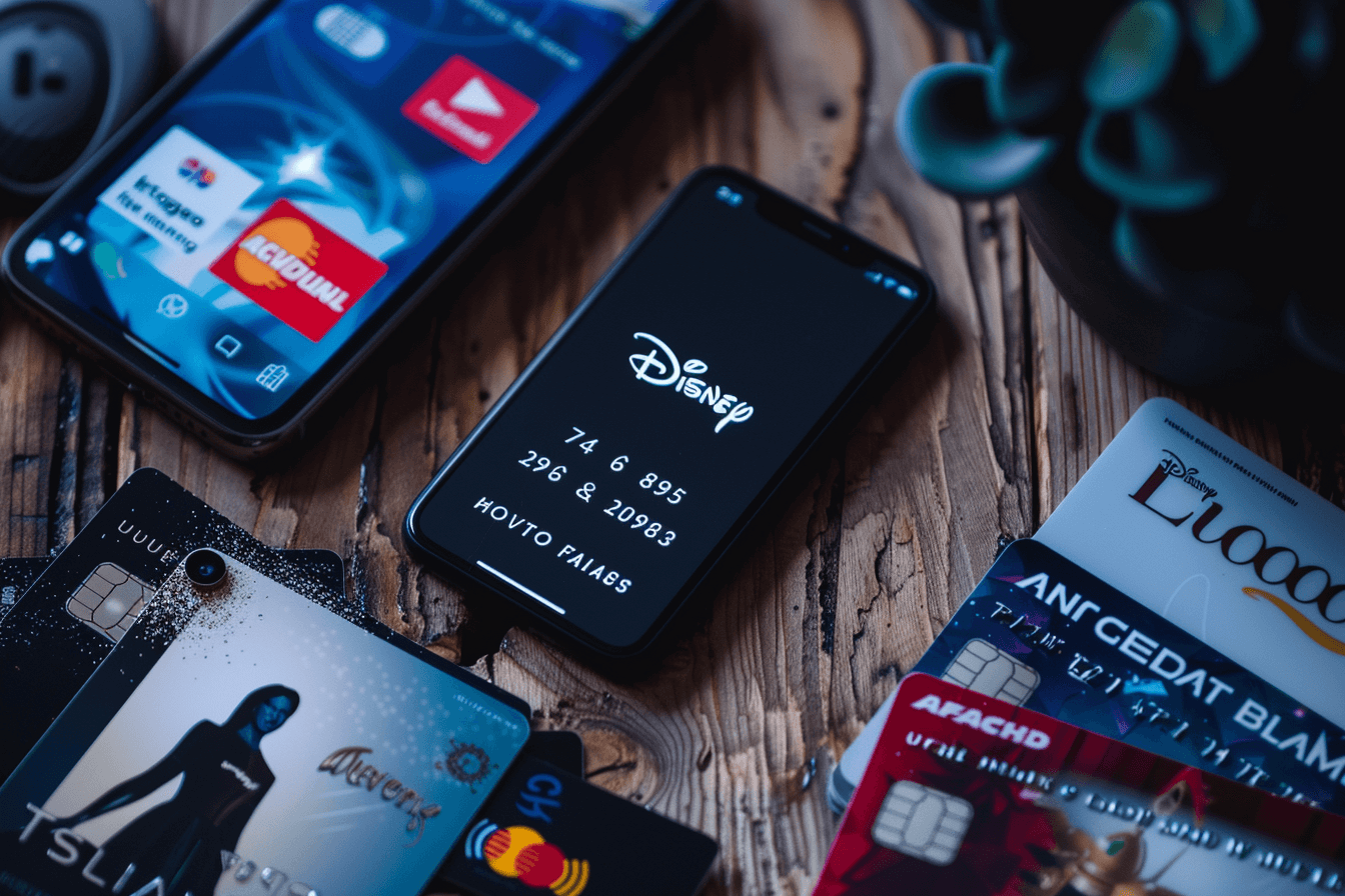 여러개의-스마트폰의-디즈니-플러스-화면