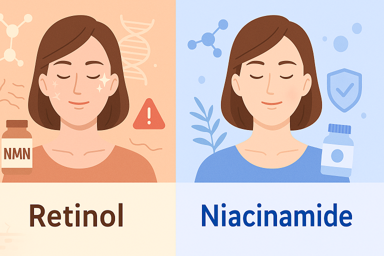 레티놀 vs 나이아신아마이드 (노화억제, 자극도,차이점) 이미지