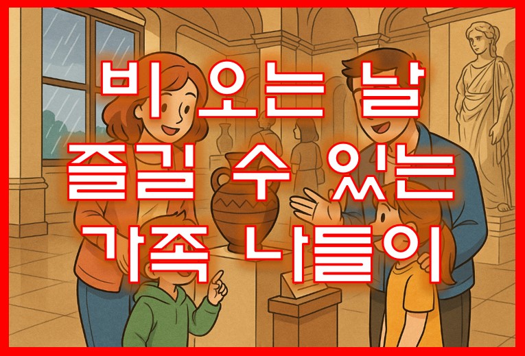 비오는날도 즐길수 있는 가족나들이