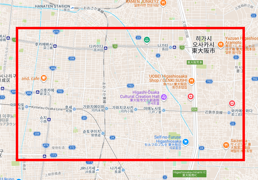 일본지도 한글판 한눈에 보기