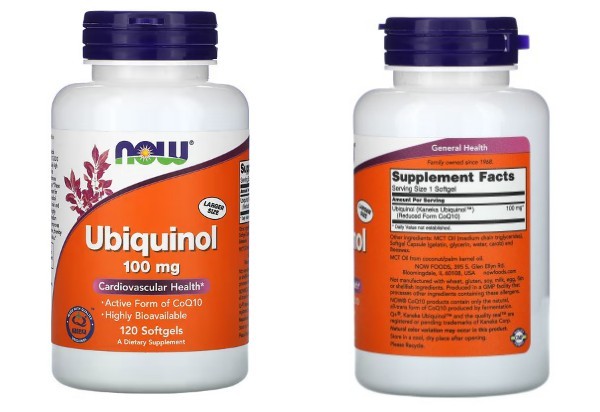 NOW Foods&#44; 유비퀴놀&#44; 100mg&#44; 소프트젤 120정