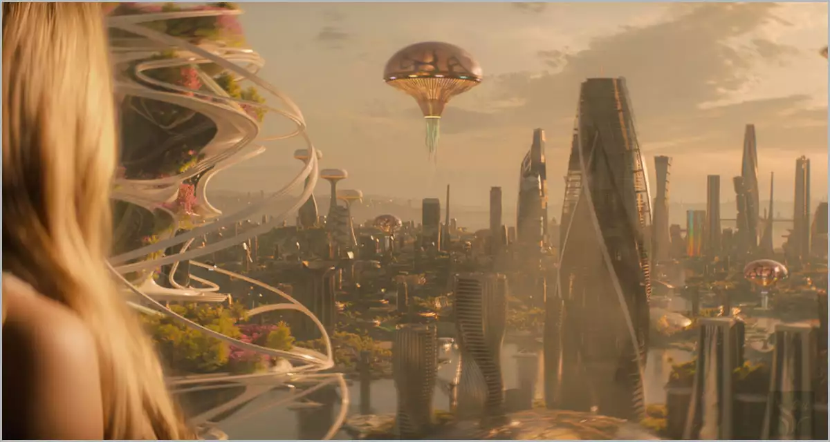 도시를 내려보는 텔리