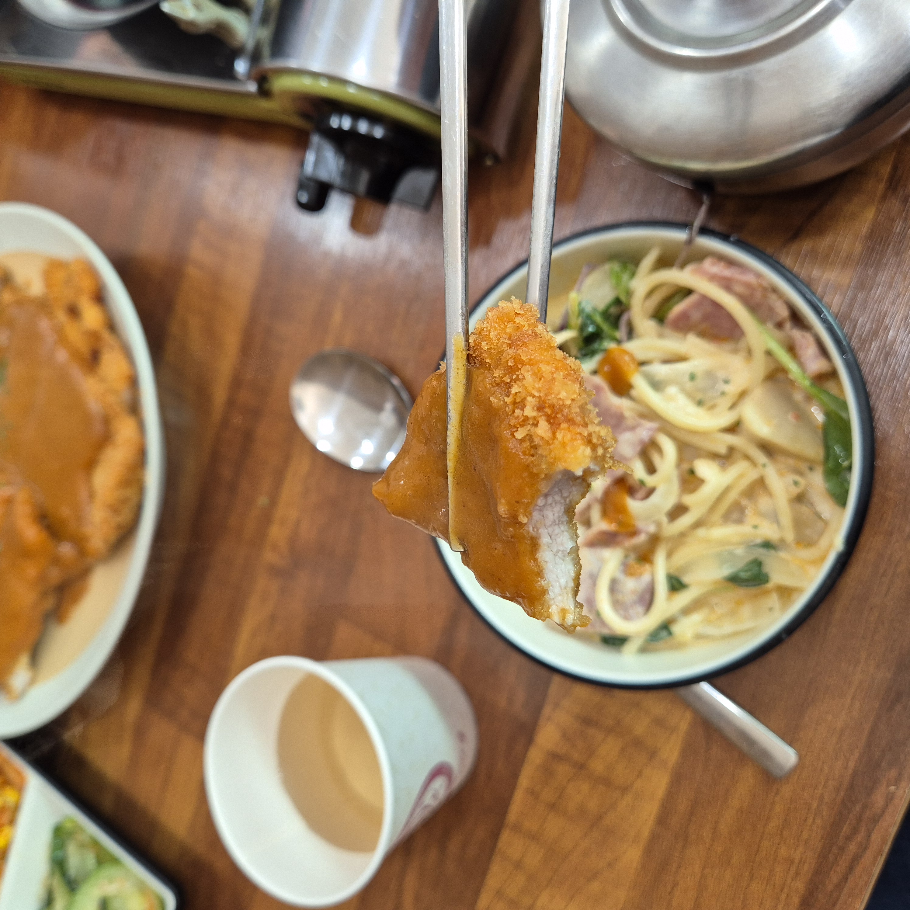 궁동 맛집 하늘돈까스백반 돈까스 맛2