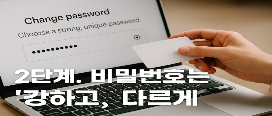 비밀번호는 강하고 다르게