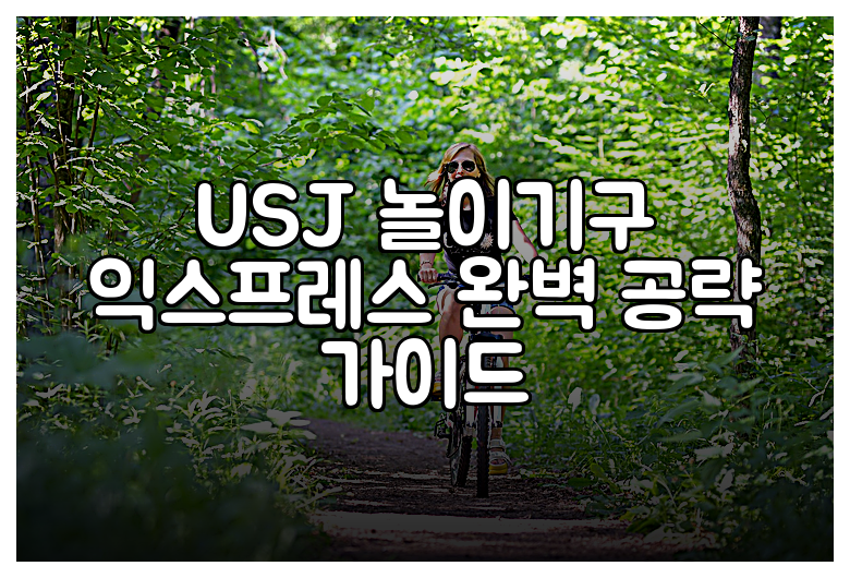 USJ 놀이기구 익스프레스 완벽 공략 가이드