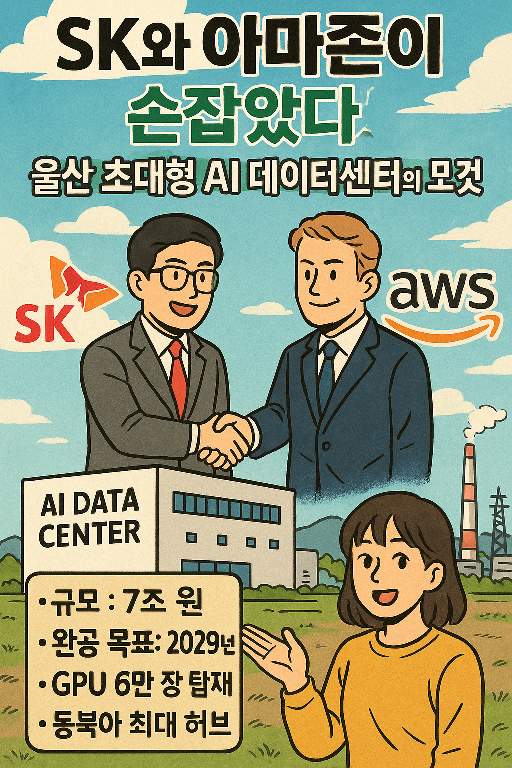 SK와 아마존이 손잡았다! 울산 초대형 AI 데이터센터의 모든 것