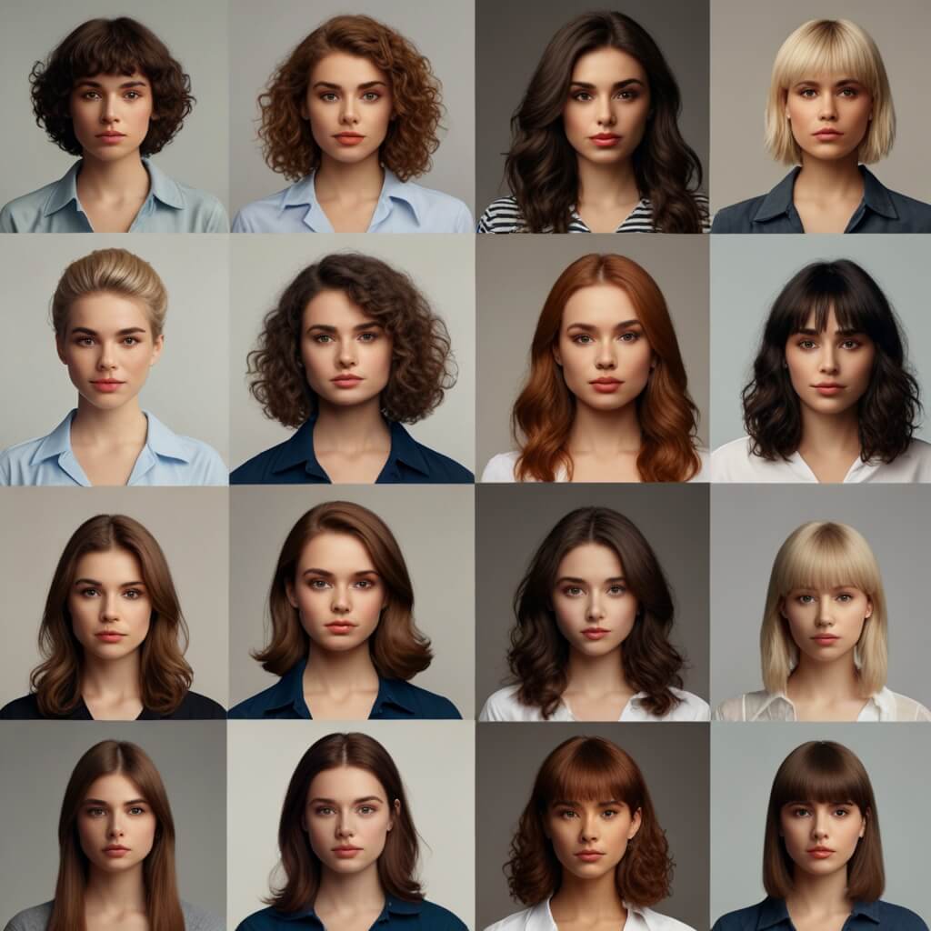 헤어스타일에-따라-달라보이는-얼굴형