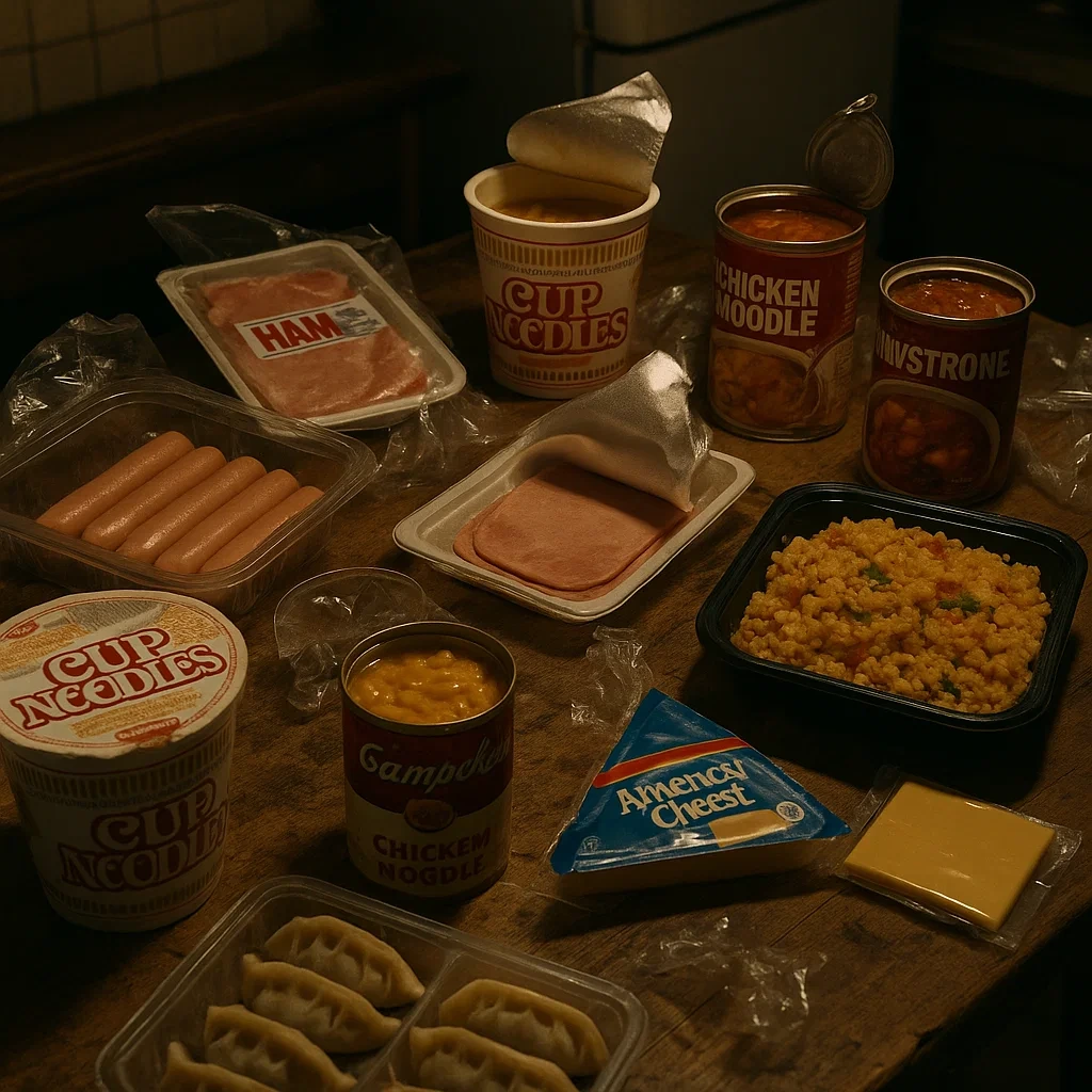 햄, 소시지, 인스턴트