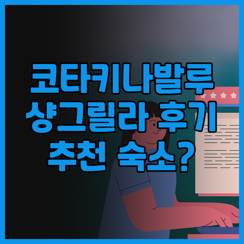 코타키나발루 샹그릴라 탄중 아루 추천