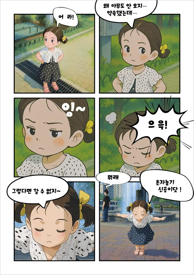 인디자인으로 만든 6컷 만화