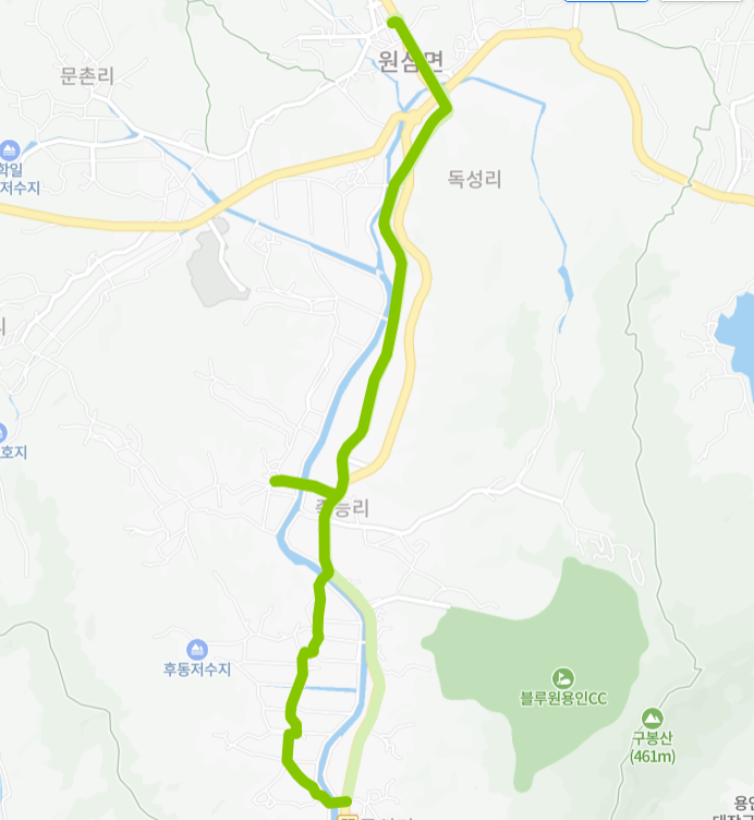 용인-76-2번-버스-노선-지도