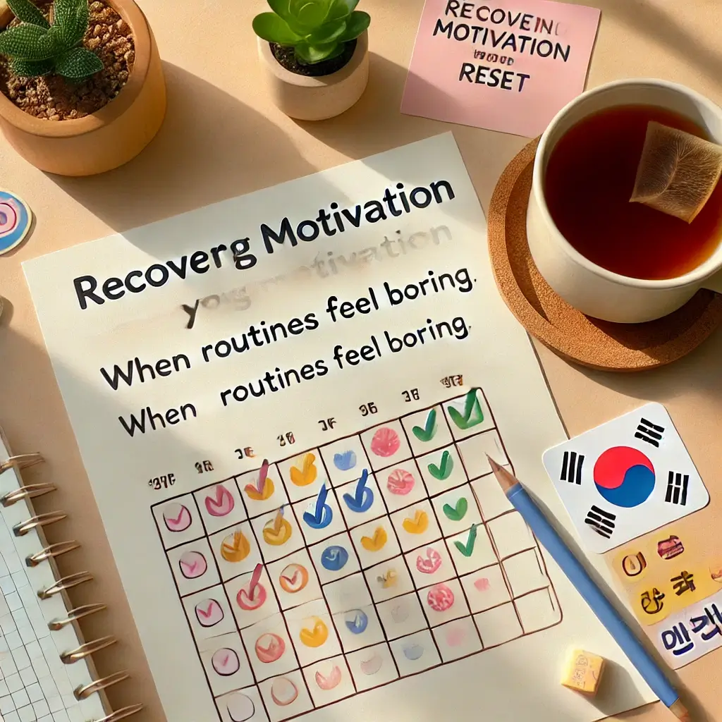 루틴이 지겨워질 때 꺼내는 5가지 회복 방법