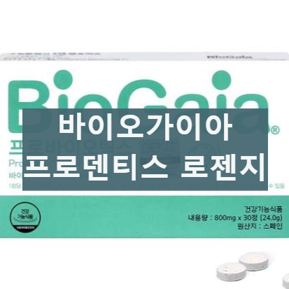 바이오가이아 프로덴티스 로젠지 부작용 구강 유산균 효과