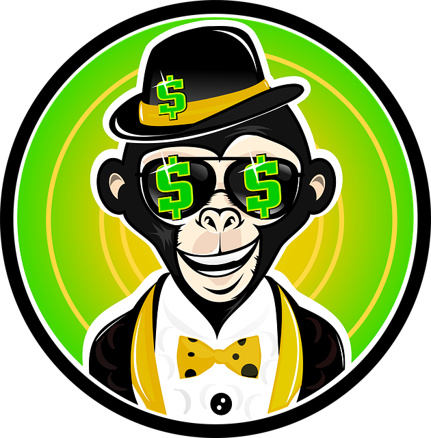 원숭이-눈에-달러-표시가-있는-그림입니다.