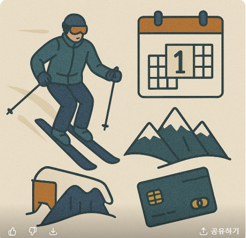 2025 겨울 스키장 개장일 & 할인카드 전략|휘닉스파크·용평리조트·비발디파크·하이원리조트 관련 사진