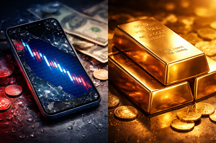 변동성이 큰 디지털 자산의 위험성과 대비되는 실물 금의 안정성