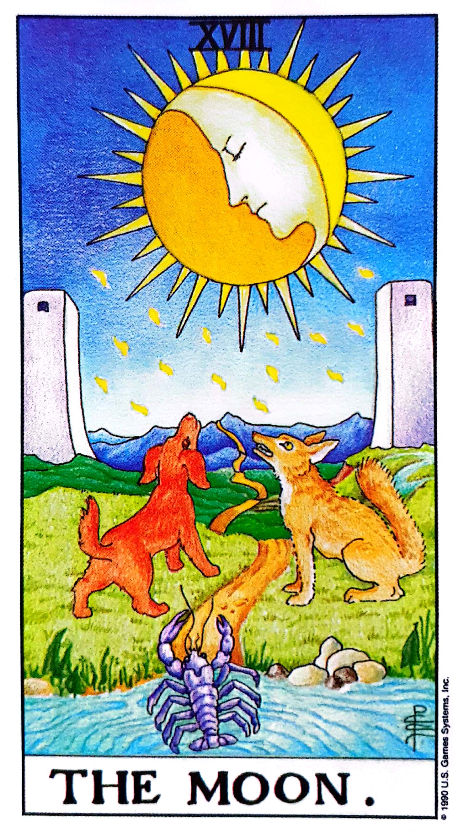 [오늘의 타로] 메이저아르카나18번.달(THE MOON)타로카드해석