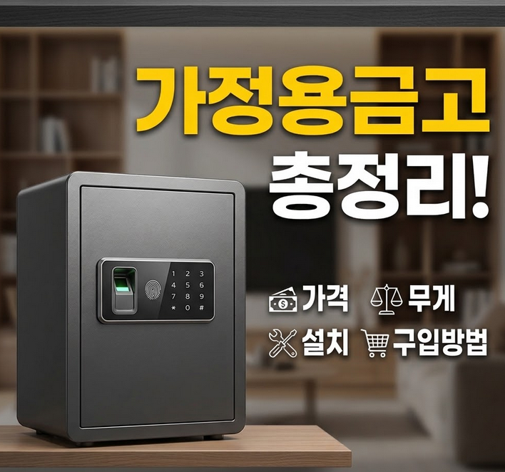 가정용금고 가격 무게 설치 구입방법 총정리!
