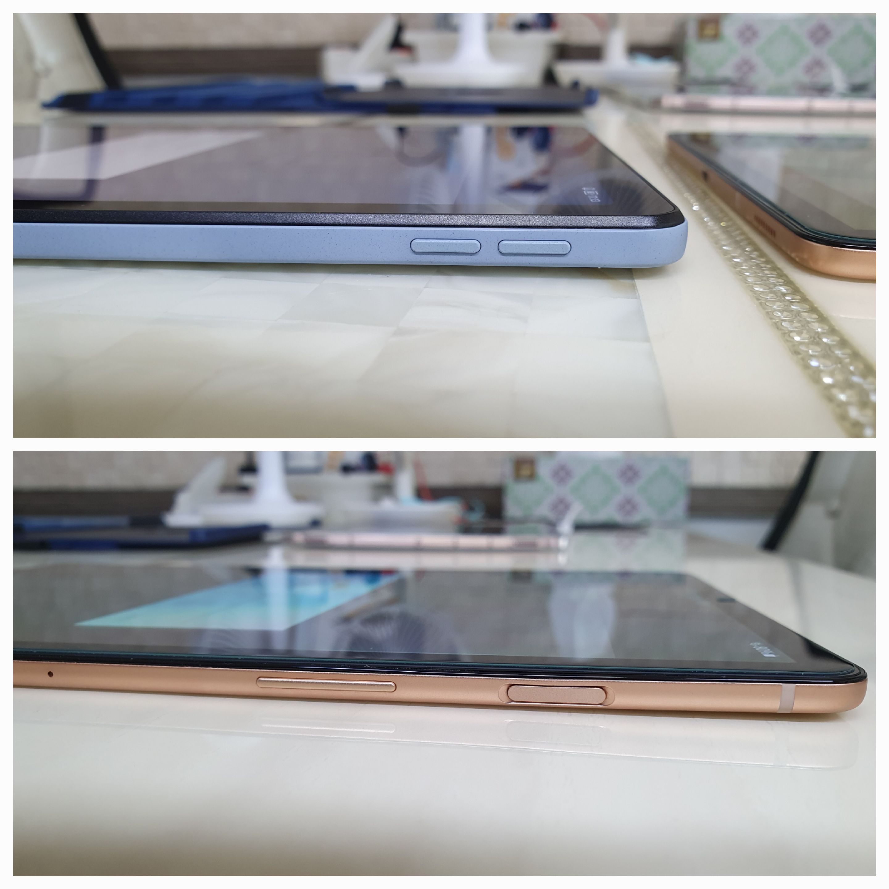 오른쪽 버튼 사진 위 P12, 아래 S5E P12는 지문인식버튼이 아예없음.