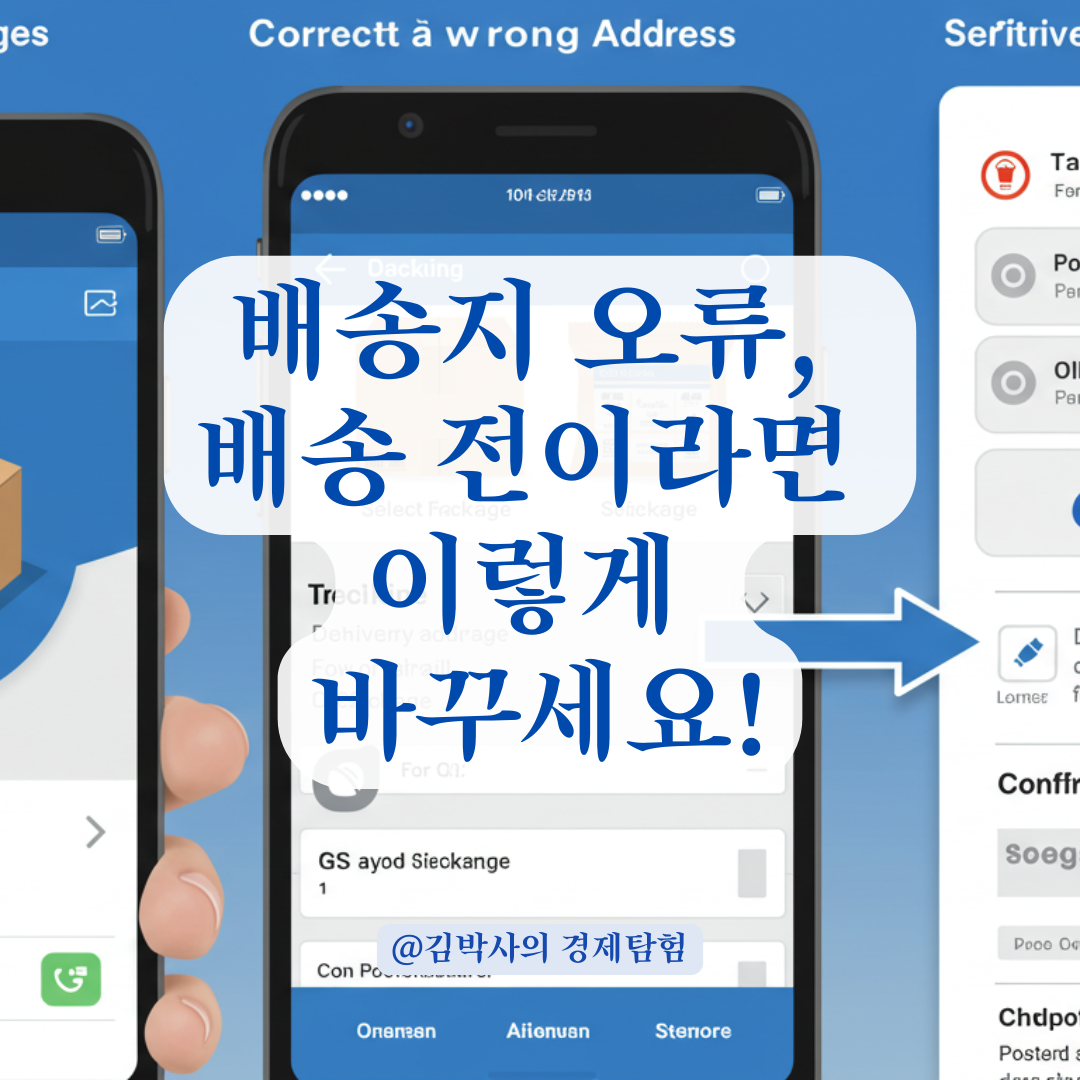 반택 배송지 정보 오류, 출발 후에도 수정 가능한지 확인해봤습니다.