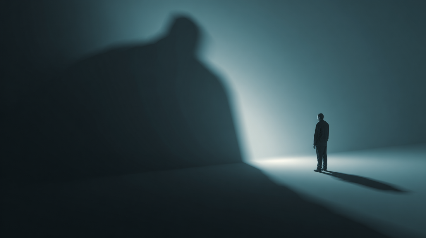 압박을 받는 직장인 상징화 일러스트