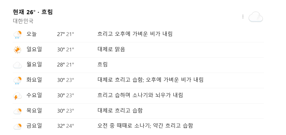 날씨