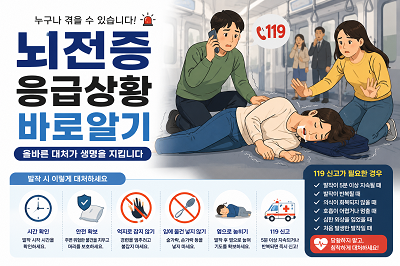 뇌전증으로 쓰러진 환자모습