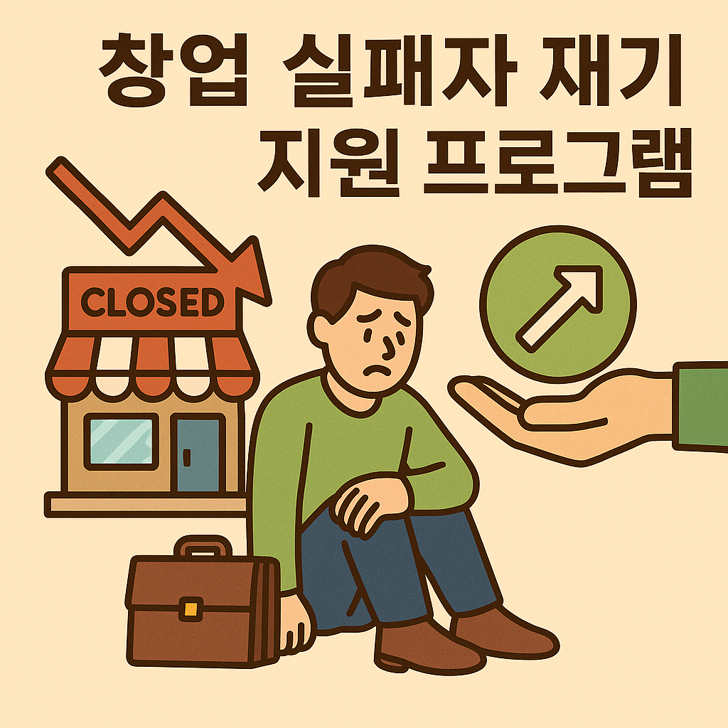 창업 실패자 재기 지원 프로그램 포스터 이미지