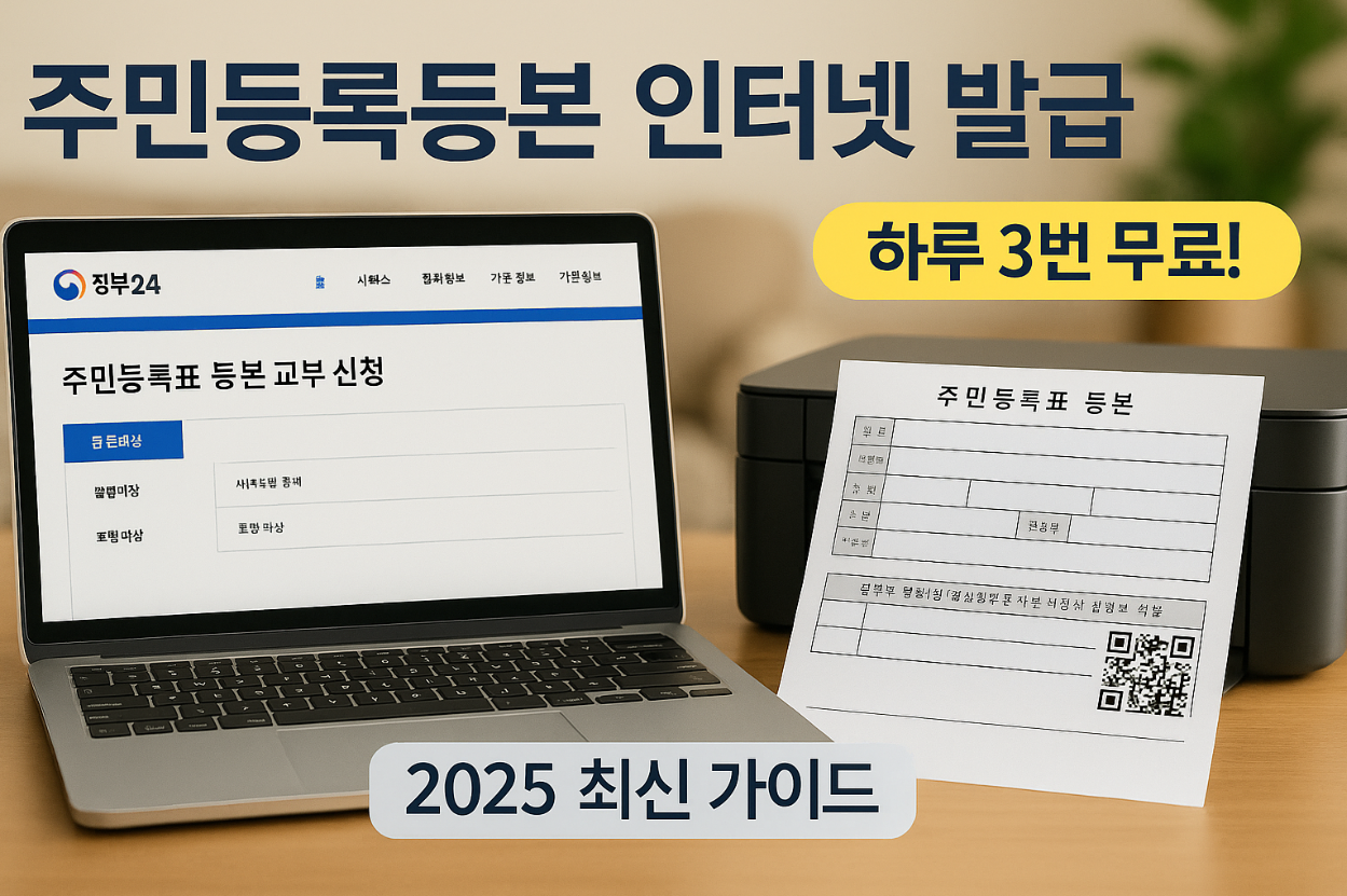 주민등록등본 인터넷 발급, 정부24 등본, 비회원 발급, 공동인증서, PDF 저장 출력