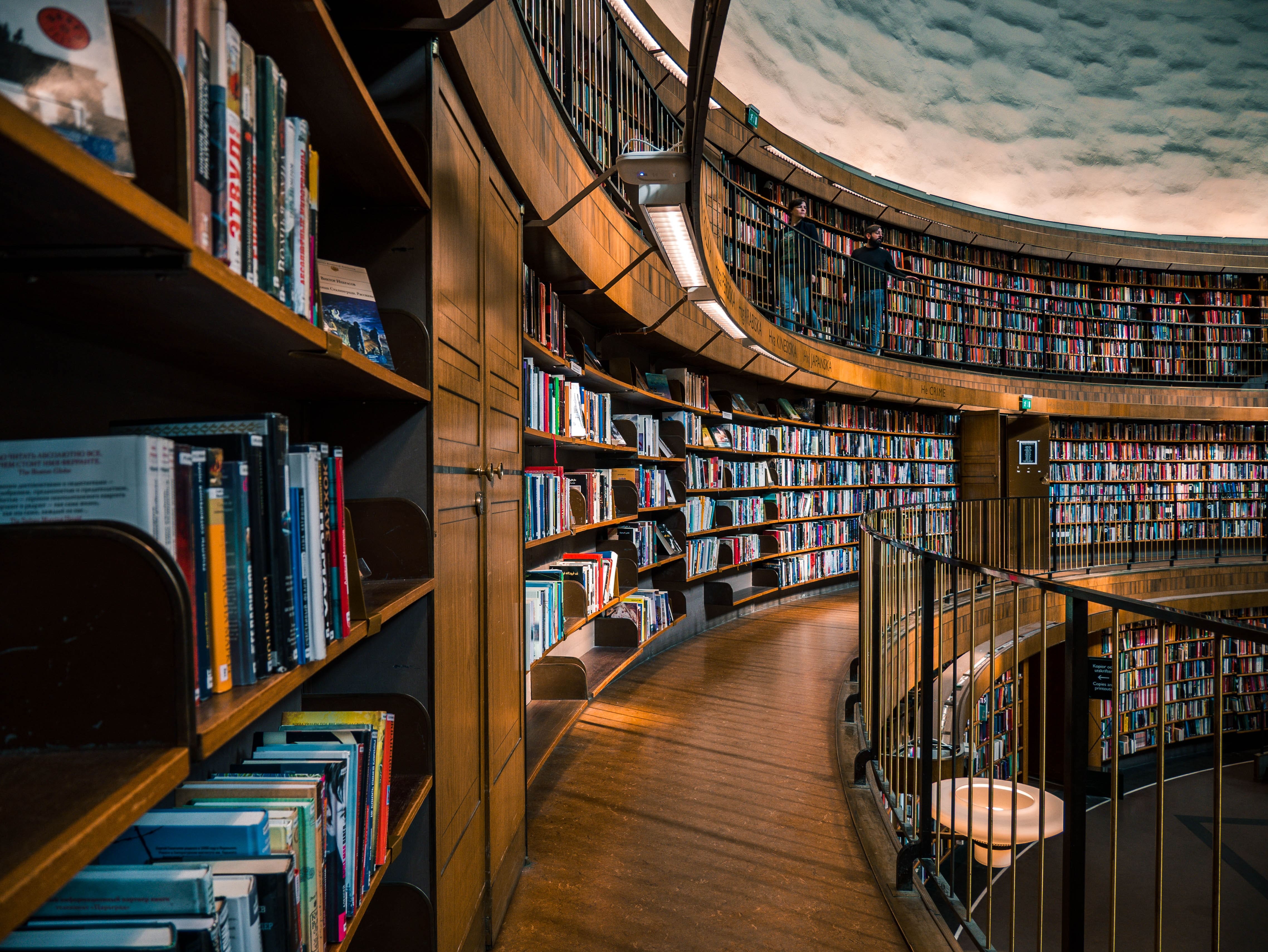 A library full of knowledge