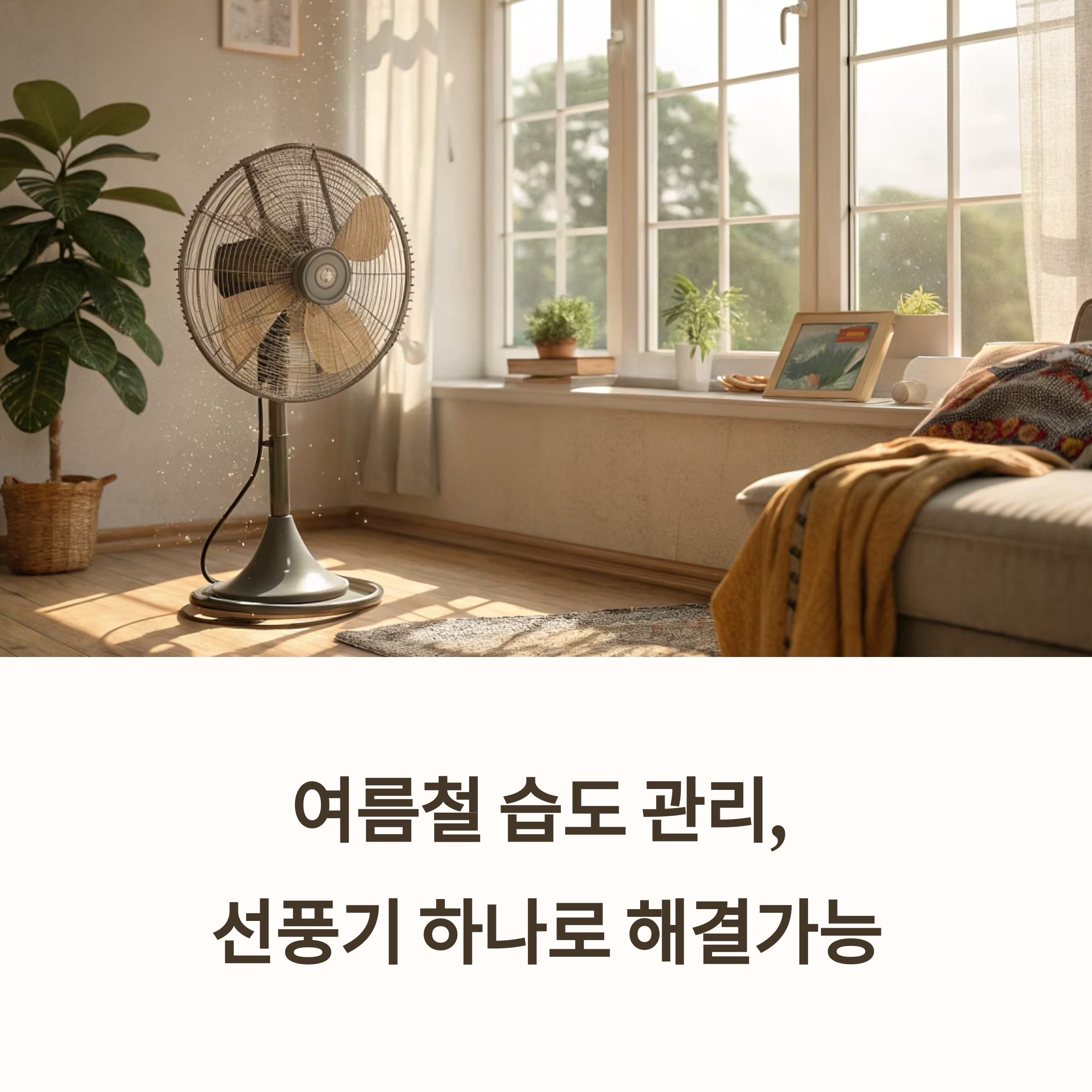 선풍기로 실내 습도 똑똑하게 잡는 여름 실천 매뉴얼