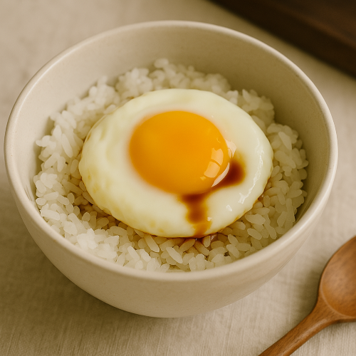 간장 계란밥 (전자레인지 반숙 계란)
