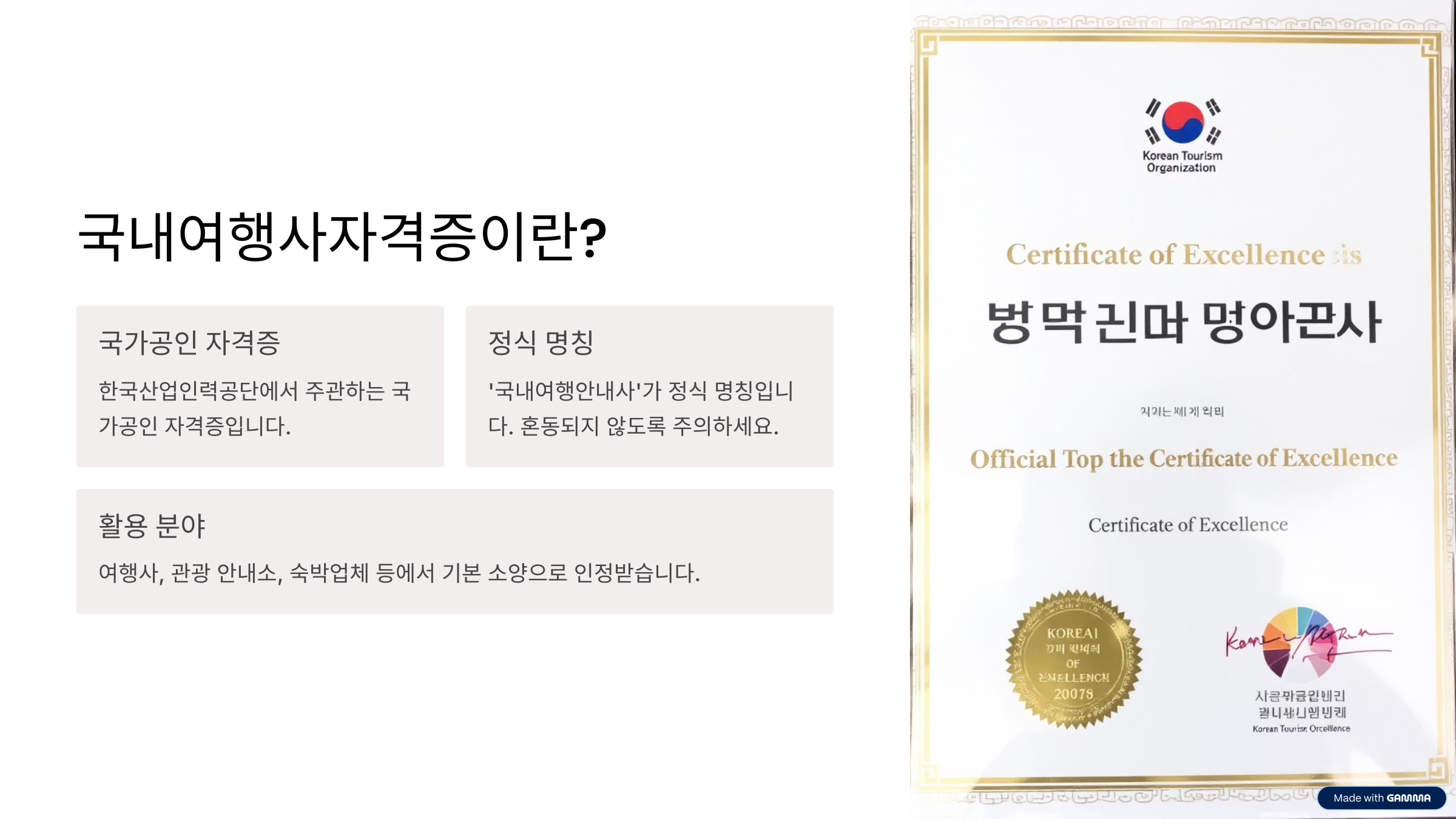 국내여행사자격증, 합격률 91% 학습법 최초 공개