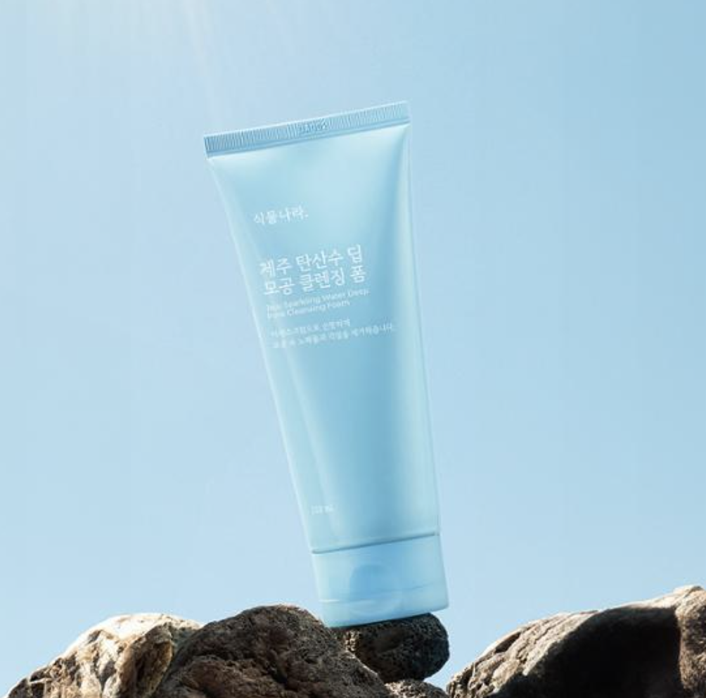 식물나라 제주 탄산수 모공 딥 클렌징폼