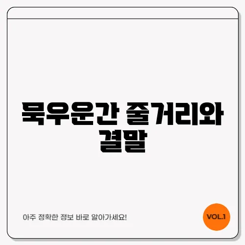 묵우운간 줄거리와 결말, 주요 캐릭터 탐구