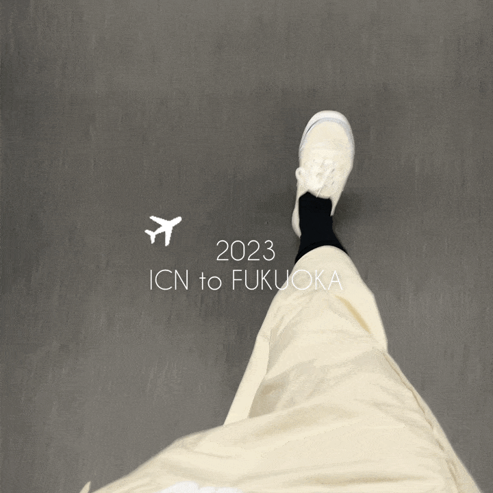 기내탑승하는 신나는 발걸음 gif 이미지