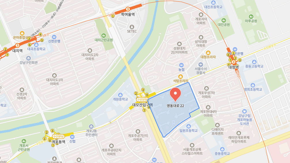 디에이치 자이 개포 위치