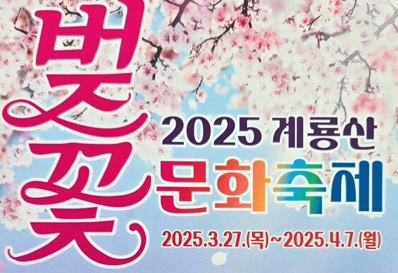 2025 계룡산 벚꽃축제 동학사 벚꽃 명소 여행 가이드