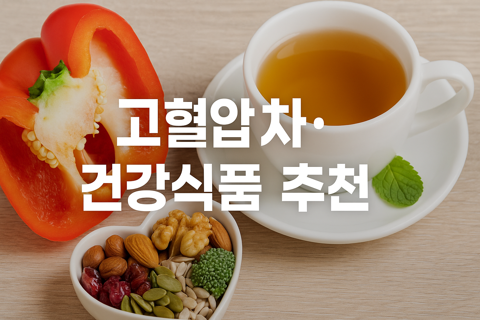 고혈압 관리에 도움이 되는 차와 영양식품 안내